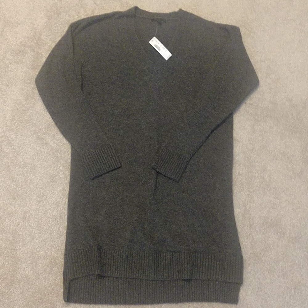 NWT JCrew Wool Sweater Dress, grey M
